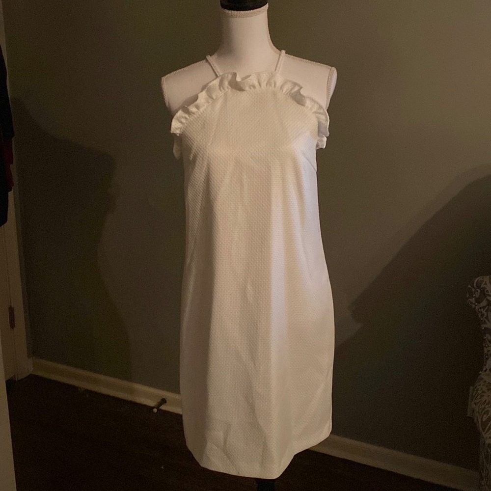 Trina Turk white dress sleeveless